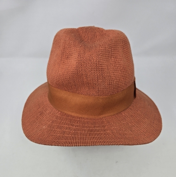 BY ANTHROPOLOGIE ROWAN RANCHER WIDE BRIM FEDORA BURNT ORANGE WOMEN OS BOHO HAT main image 10